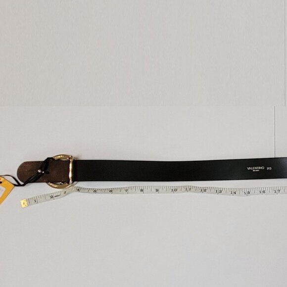 Valentino by Mario Valentino Giusy Monogram Leather Belt main image 9